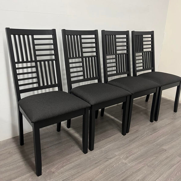 4 Black Mountain Dining Chairs