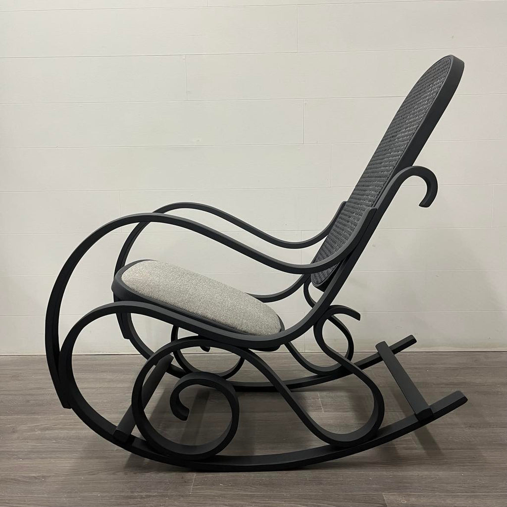 Cast Black Rocking Chair