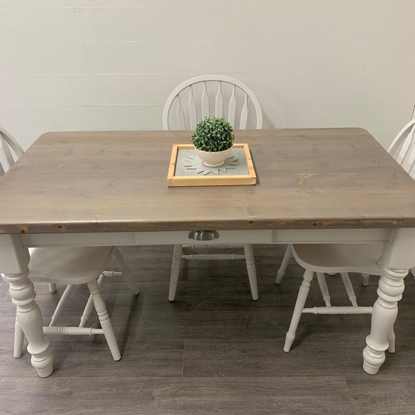 5 Piece Modern Farmhouse Dining Set