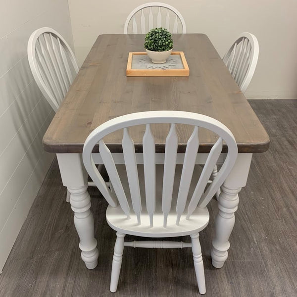 5 Piece Modern Farmhouse Dining Set