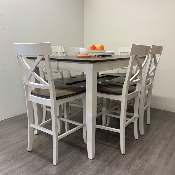 7 Piece Maple Counter Height Dining Set