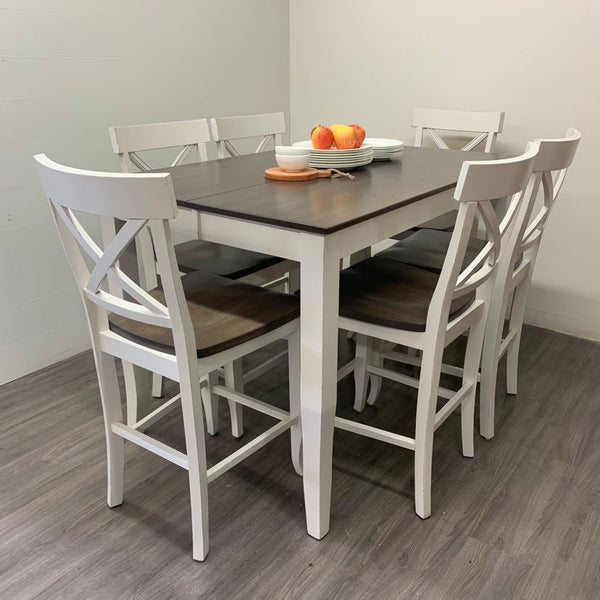 7 Piece Maple Counter Height Dining Set