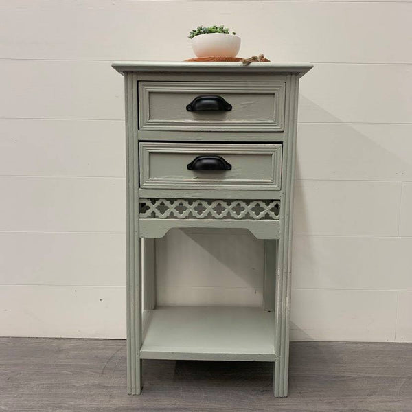 Rustic Greystokes Grey Side Table