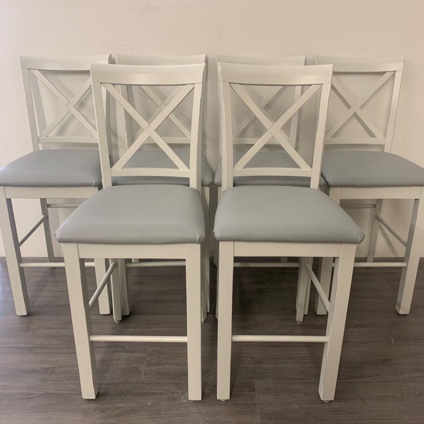 3 Shiplap Counter Height Bar Stools