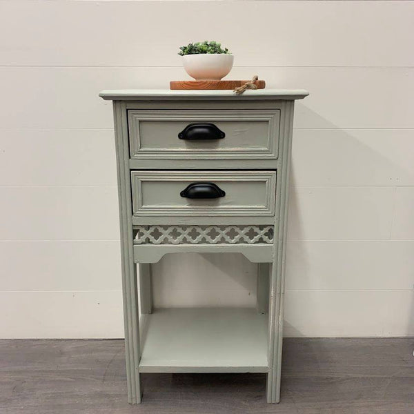 Rustic Greystokes Grey Side Table