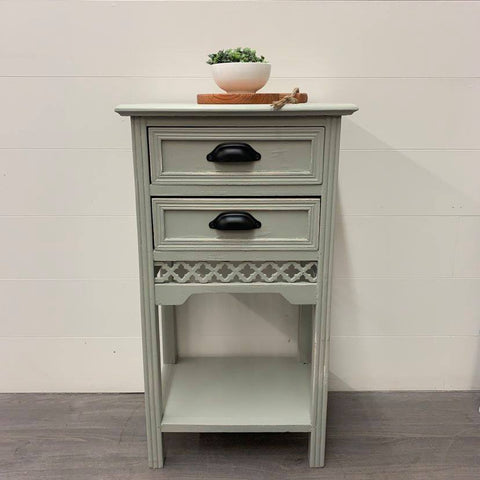 Rustic Greystokes Grey Side Table