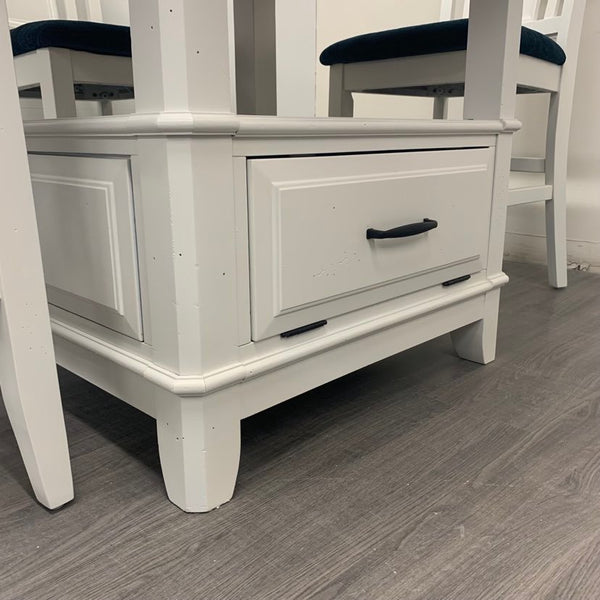 5 Piece Little White Dining Set