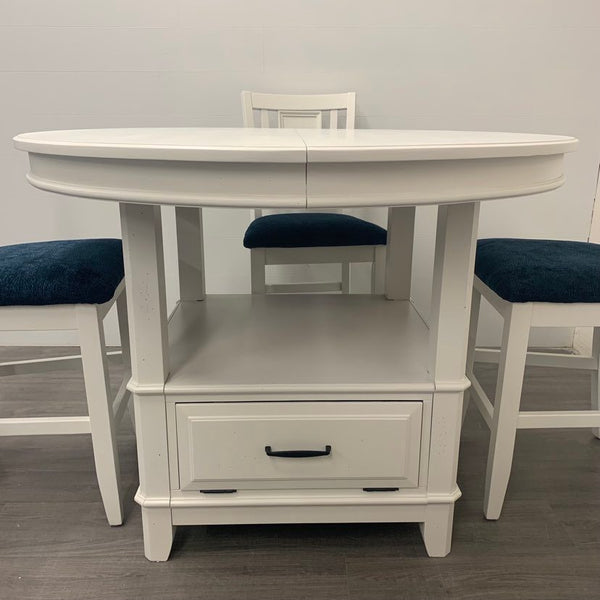 5 Piece Little White Dining Set