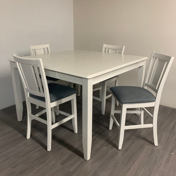 5 Piece Little White Dining Set