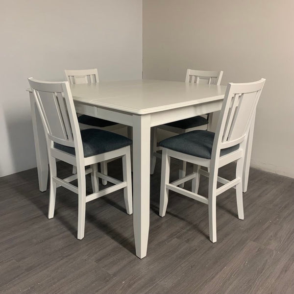 5 Piece Little White Dining Set