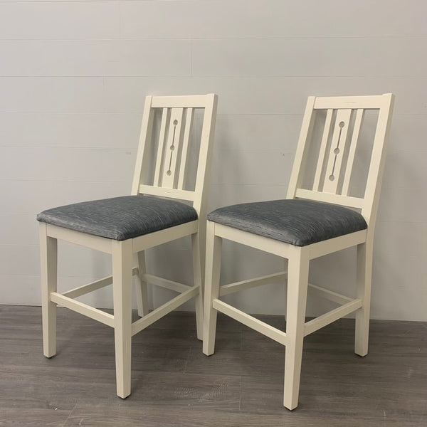 2 Ivory Counter Height Stools