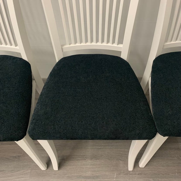 6 Bone White Dining Chairs