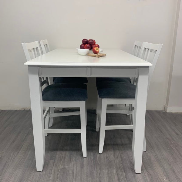 5 Piece Little White Dining Set