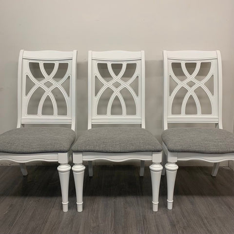 4 Little White Dining Chairs