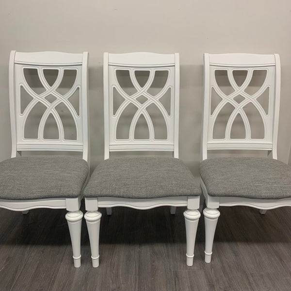 4 Little White Dining Chairs