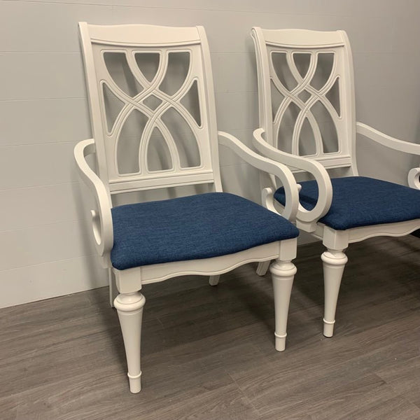 2 Little White Accent Chairs