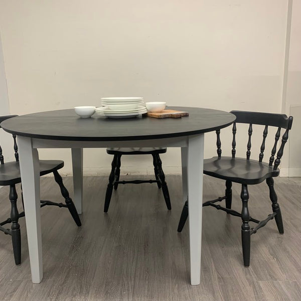 6 Piece Black Farmhouse Dining Set