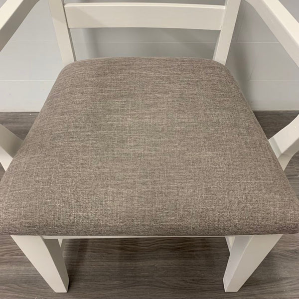 6 Little White Dining Chairs