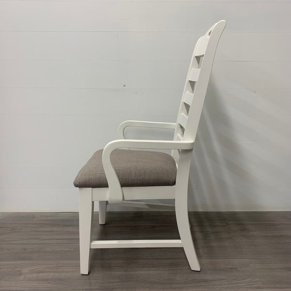 6 Little White Dining Chairs