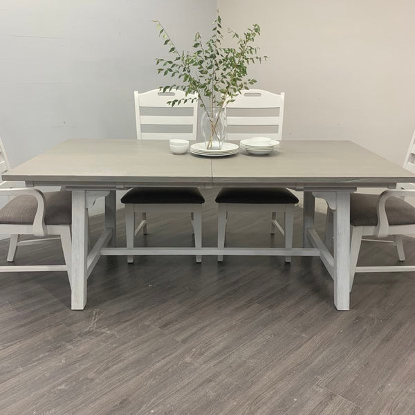 8 Piece farmhouse harvest dining set