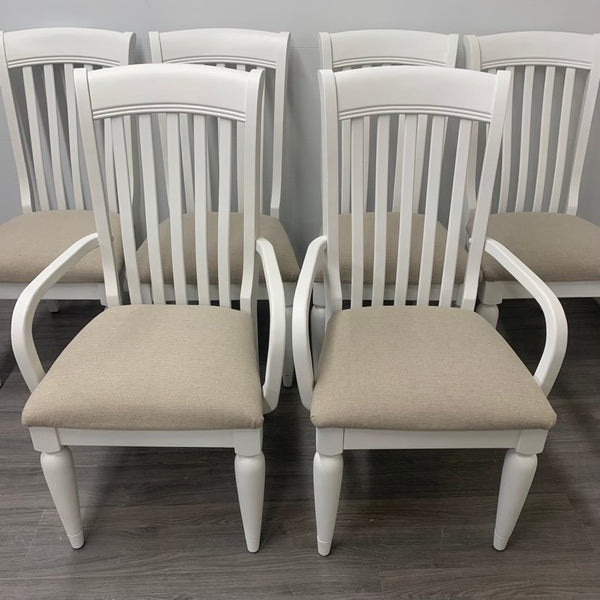 8 Little White Dining Set