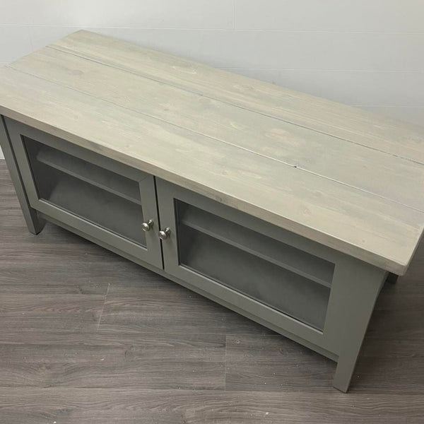 Barn Wood TV Entertainment Stand