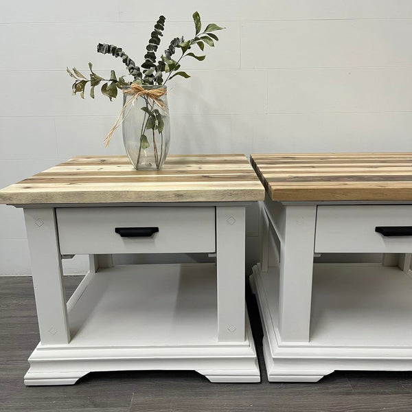2 Modern Farmhouse Bedside Tables