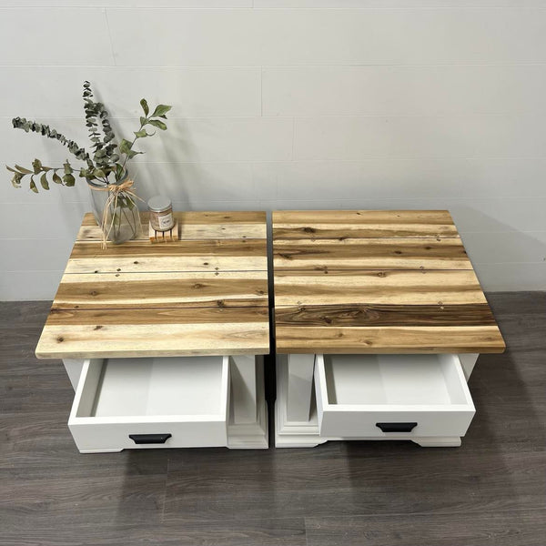 2 Modern Farmhouse Bedside Tables