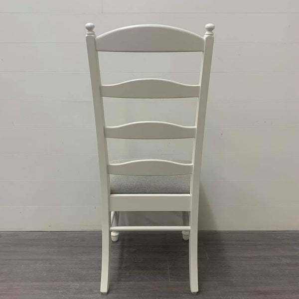 4 Little White Modern Farmhouse Style Dining Chairs