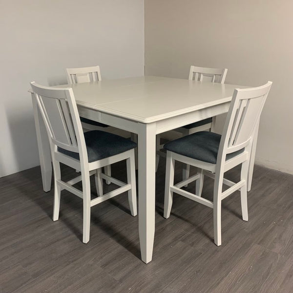 5 Piece Little White Dining Set