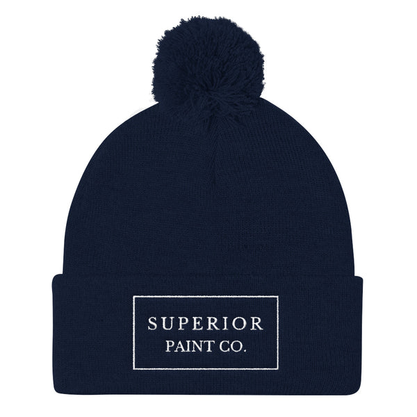 Superior Paint Co. Pom Pom Knit Cap