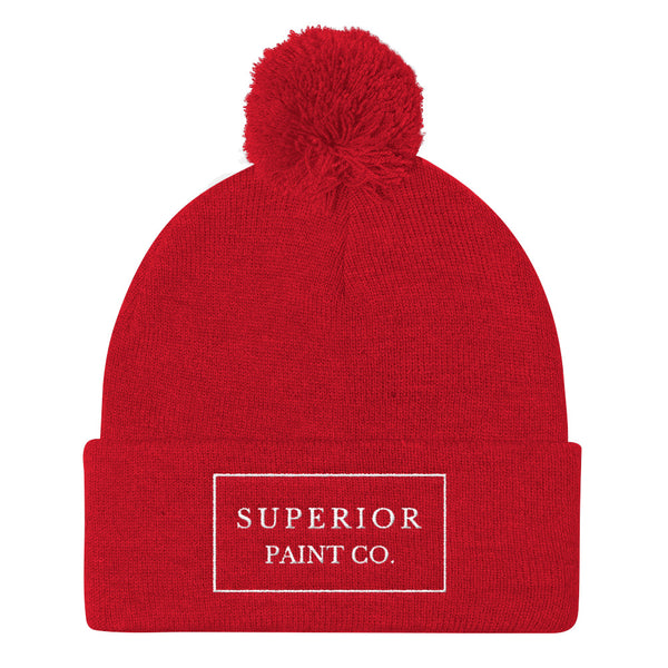 Superior Paint Co. Pom Pom Knit Cap